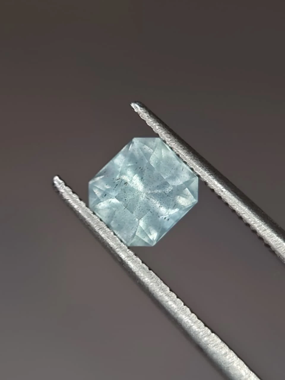 0.9ct Natural Radiant Faceted Aquamarine from Nigeria — view 2